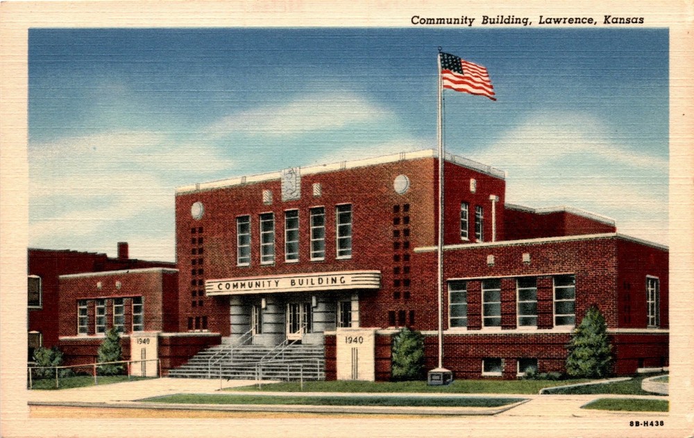 Lawrence, Kansas, Topeka, Kansas Postcard