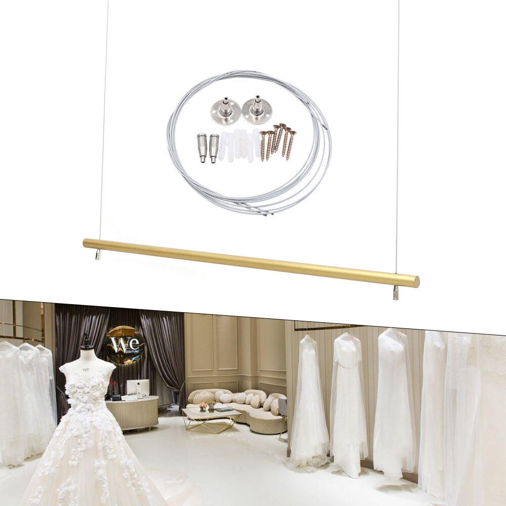 Ceiling Mounted Garment Hanger Closet Organizer Clothes Rack