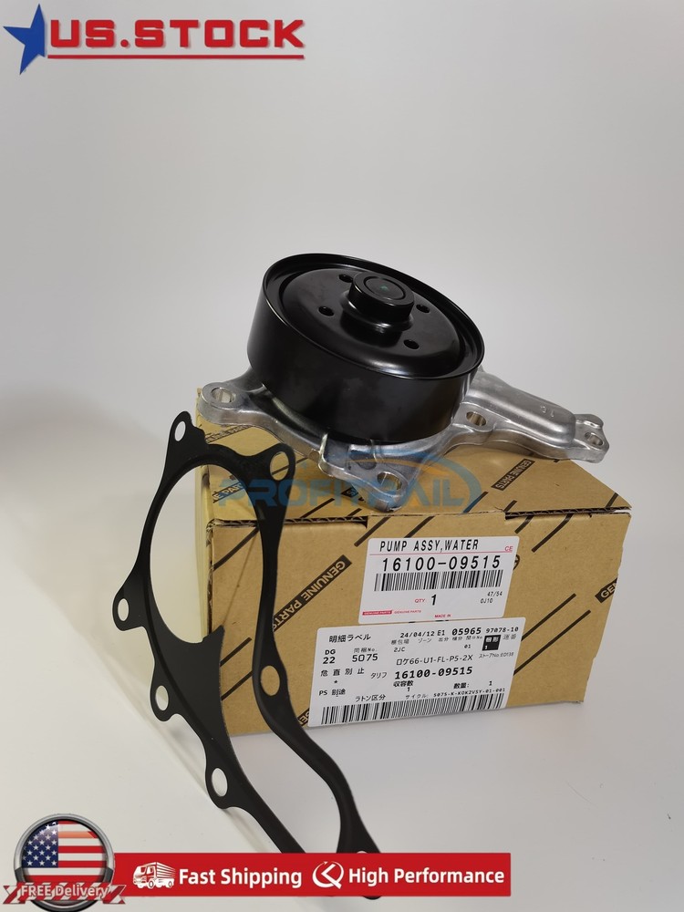OEM Water Pump Replacement for Toyota Camry Highlander RAV4 tC Venza Sienna 16100-09515