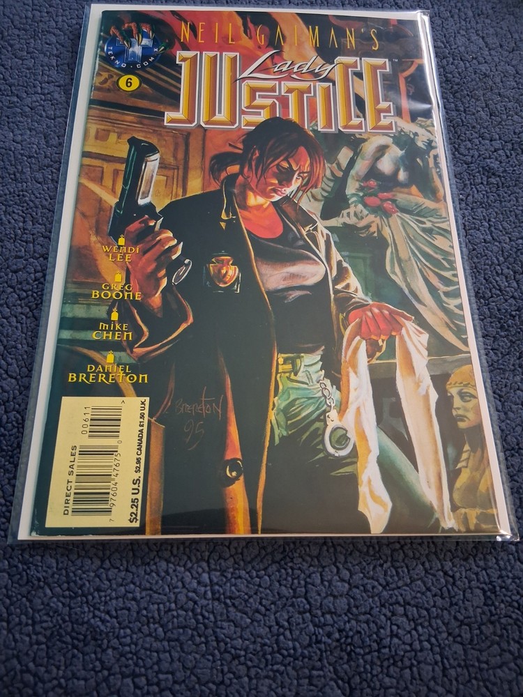 Neil Gaiman's Lady Justice #6 Tekno Comics Big Entertainment Inc 1996