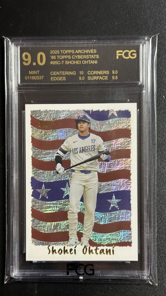 2025 Topps Archives - Shohei Ohtani #95C-7 - 95' Topps Cyberstats - FCG 9 - MINT
