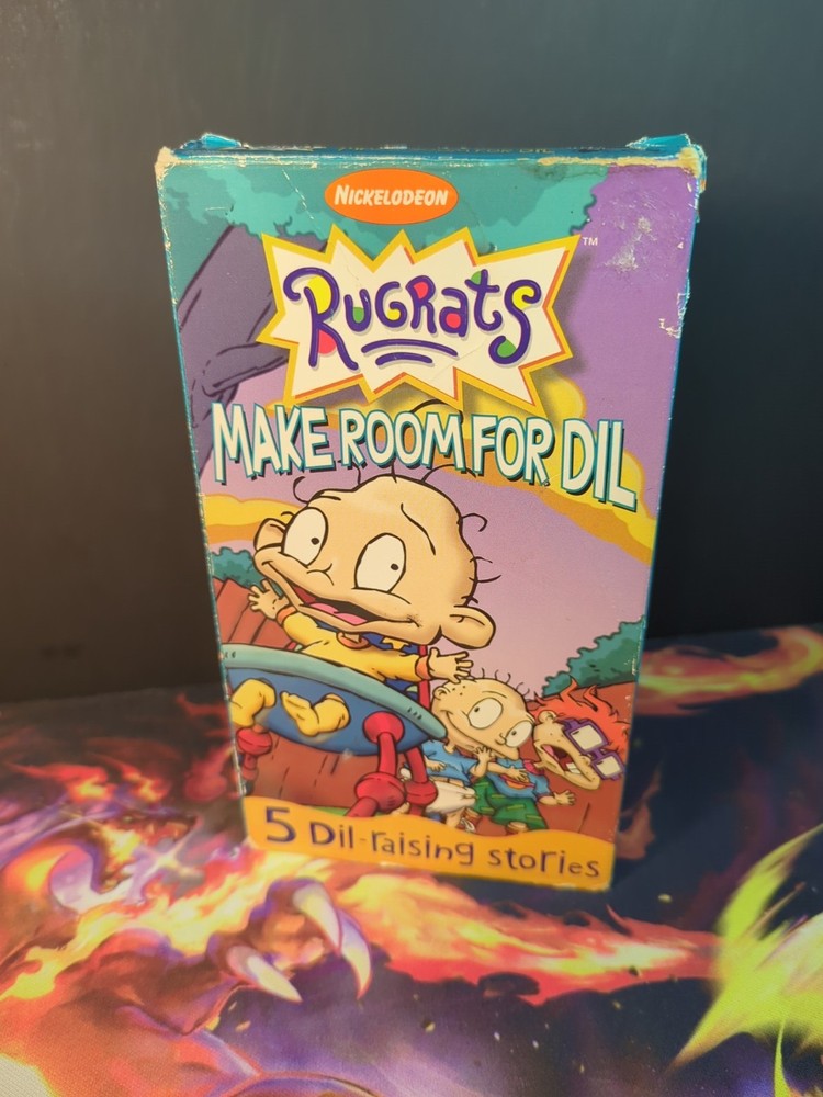 Rugrats - Make Room For Dill VHS 1999 Children Nickelodeon Orange Tape