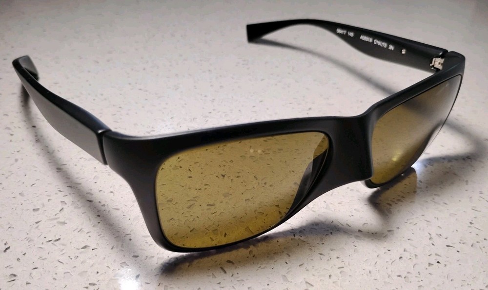 RARE Alain Mikli Sunglasses Matte Black / Brown A05018 D101/73 56-17-140
