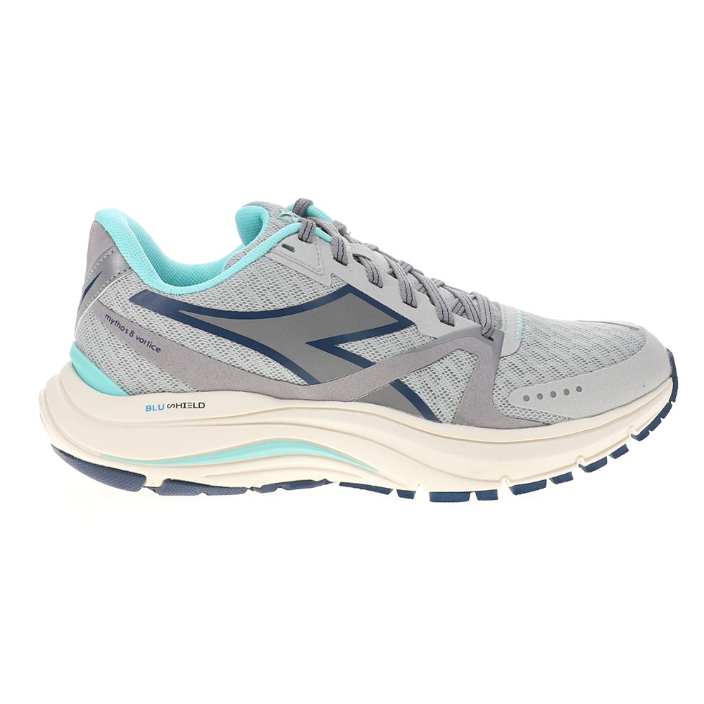 diadora Mythos Blushield 8 Vortice Running  Womens Grey Sneakers Athletic Shoes