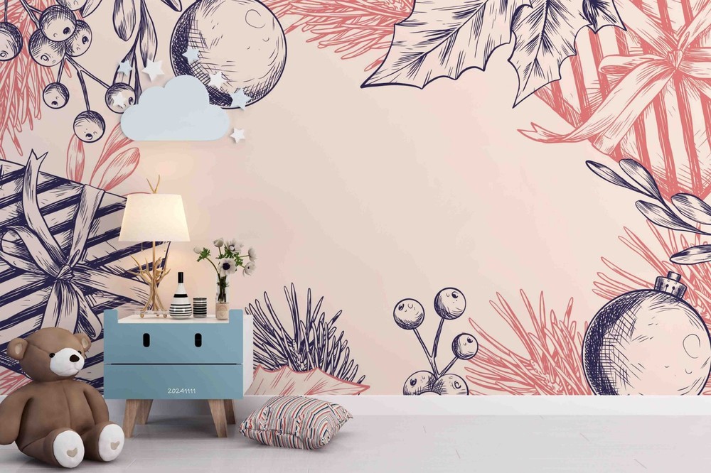 3D Christmas Illustration Wall Murals Wallpaper Murals Wall Sticker 7