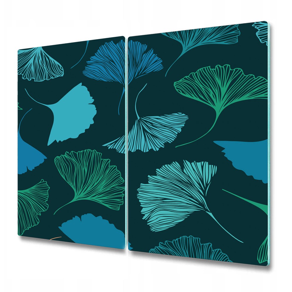 Glass Kitchen Chopping Cutting Board Worktop Saver Geometry Leaves 2x30x52