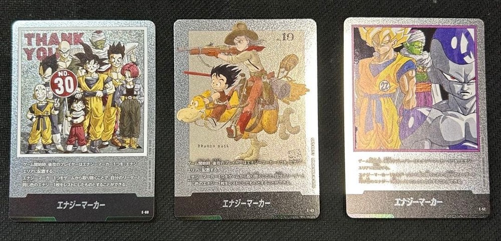 Dragon Ball Fusion World Energy Marker Silver 3 Card Manga Booster Edition