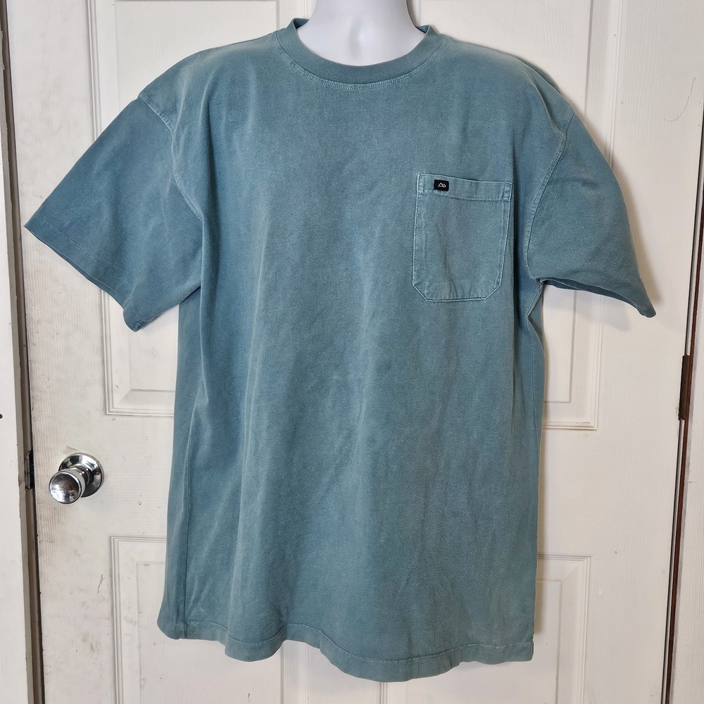 Vintage Outersport Blue Pocket T-Shirt 100% Cotton Size XL