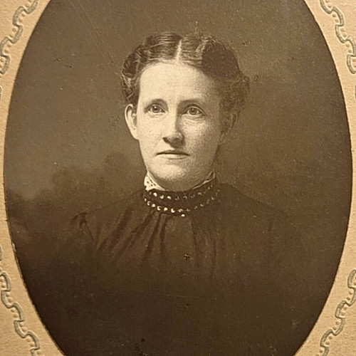 Antique Vintage Photo Cabinet Picture Portrait Beautiful Girl Lady Woman Dress