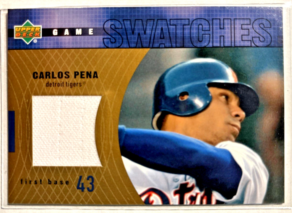 2003 Upper Deck Game Swatches Carlos Pena #HJ-CP