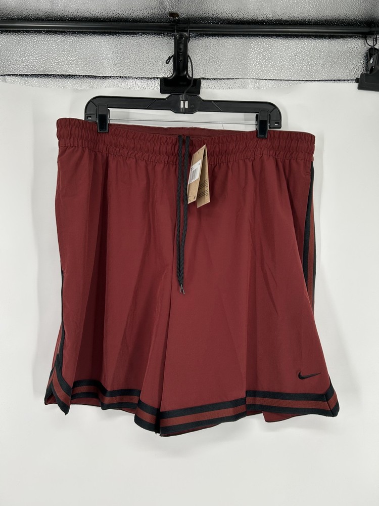 Nike DNA UV Woven Basketball Shorts Mens 2XL Maroon Burgundy Dri Fit FN2659-619