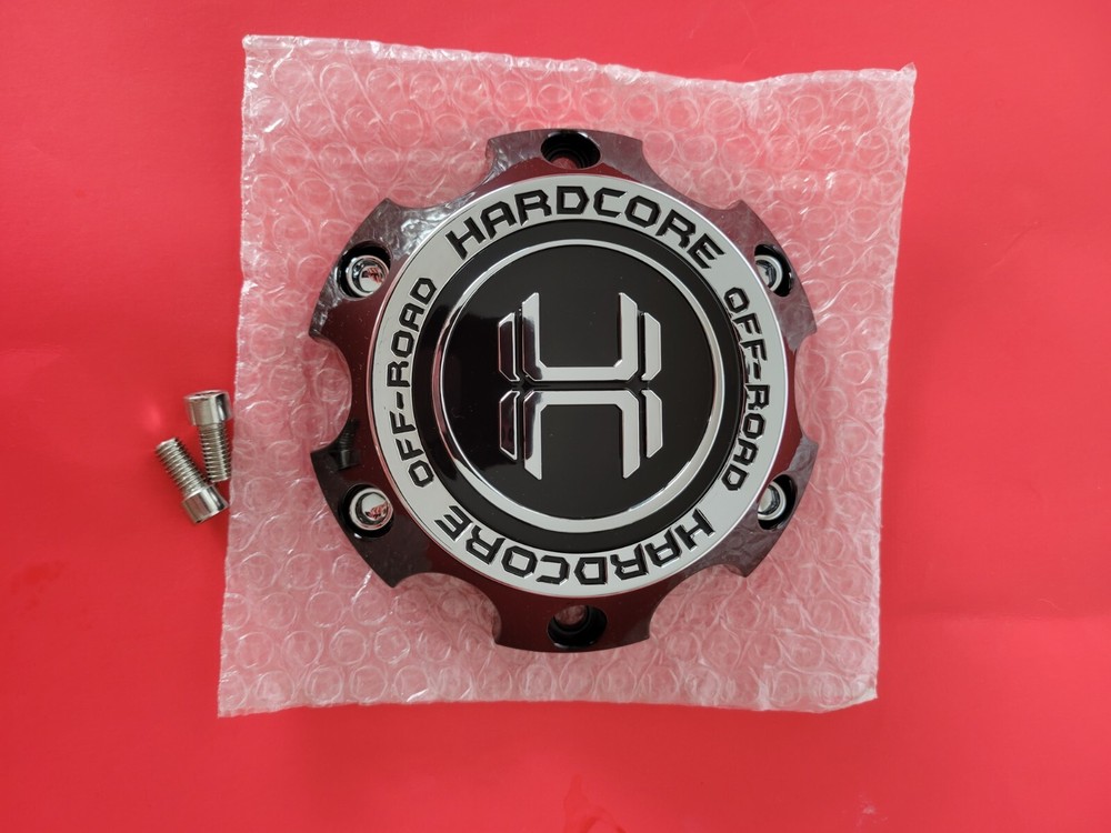 Hardcore Offroad HC18 HC19 HC21 HC22 6 Lug Wheels black Center Cap C396 +screws