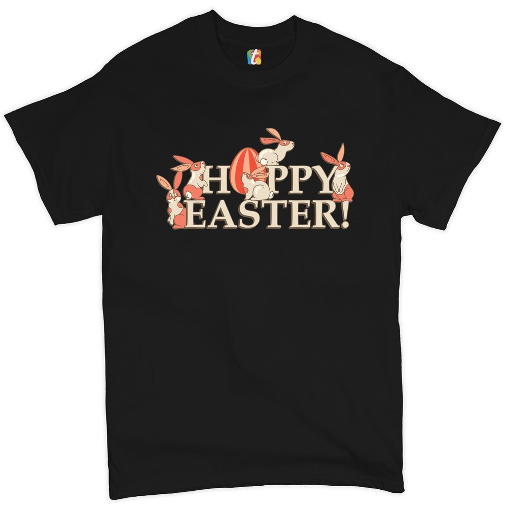 Happy Easter! T-shirt Hoppy Easter Bunnies Holiday Egg Hunt Men's Tee