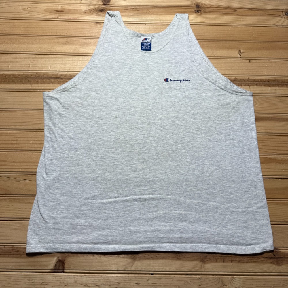 Vintage 90s Champion Script Logo Blank Athletic Streetwear Tank Top USA Size XXL