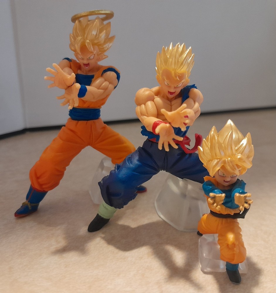 Family Kamehameha HG Gashapon Figures Goku Gohan Goten High Gade Dragon Ball Z