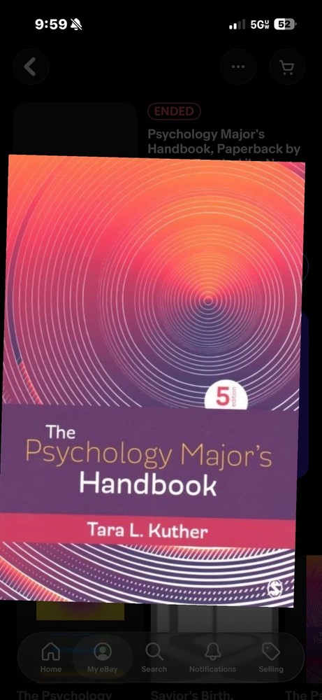 Psychology Major's Handbook, Paperback by Kuther, Tara L., Like New Used, Fre...