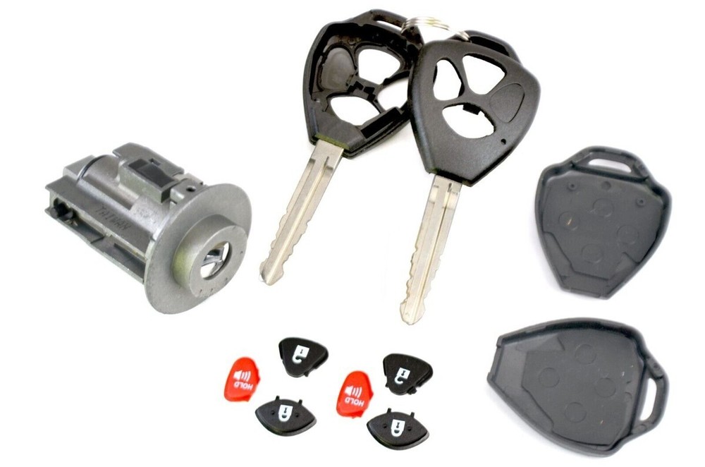PT Auto Warehouse Ignition Lock Cylinder Key fit 2006 to 2008 Toyota Rav4