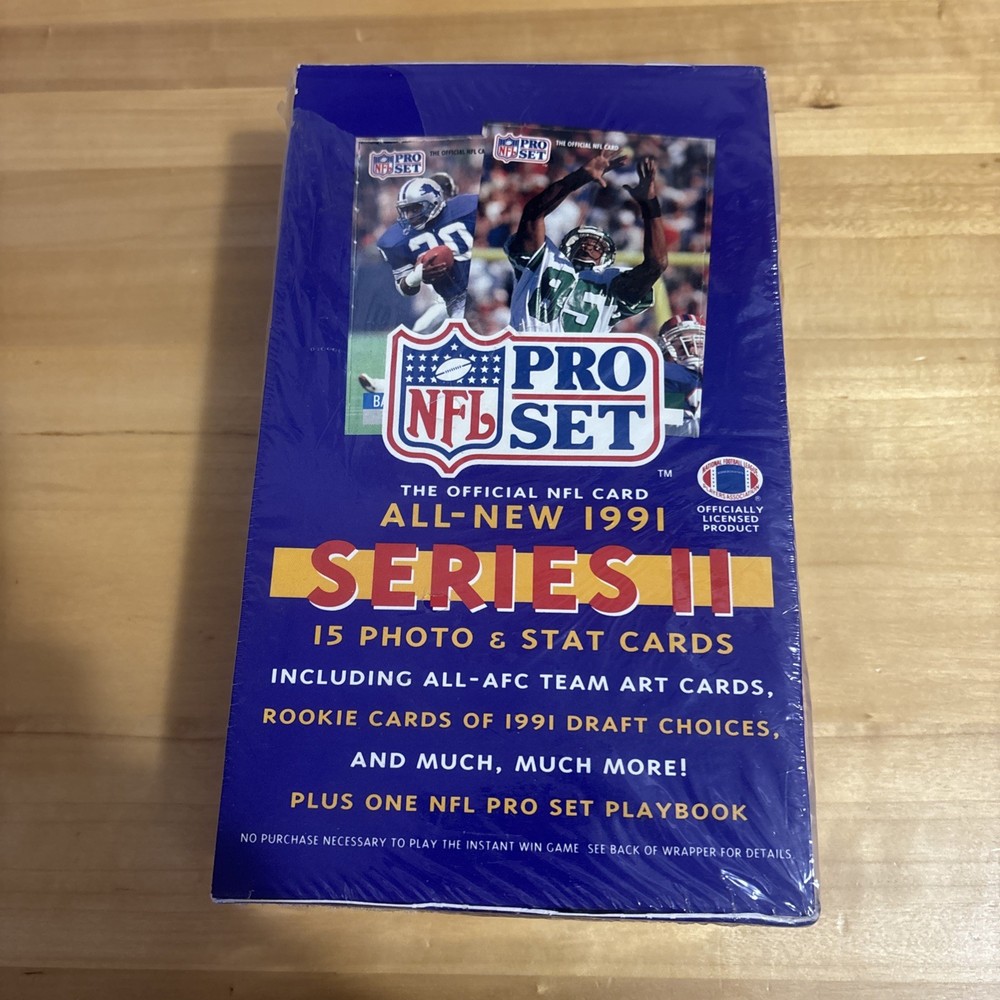 1991 Official New Pro Set Cards Series II - New Sealed! 36 Wax Packs in Box