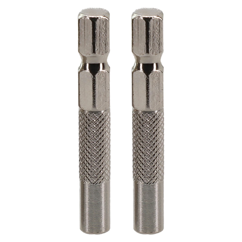 Chrome-Vanadium Steel Electric Screwdriver Adapter Silver Hand Tool  