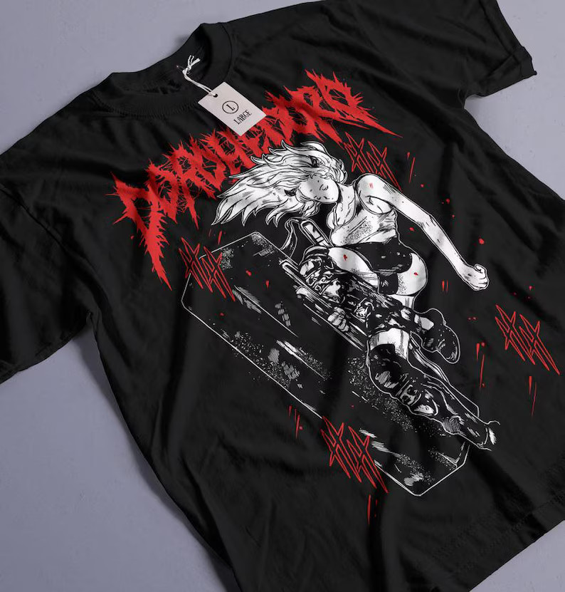 Caiman Dorohedoro Noi Anime T-Shirt, Nikaido Kaiman Manga Anime Unisex T-Shirt