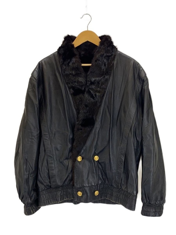 Leather Jacket Blouson/-/Leather/Blk 3502