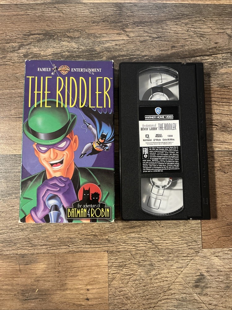 The Adventures of Batman & Robin - The Riddler - VHS Movie - Video Cassette Tape