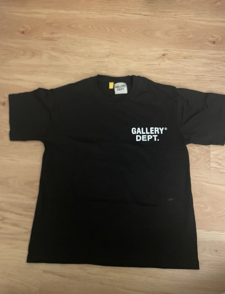 Gallery Dept. Men's Black Graphic Logo Crew Neck Short Sleeve T-Shirt Size S