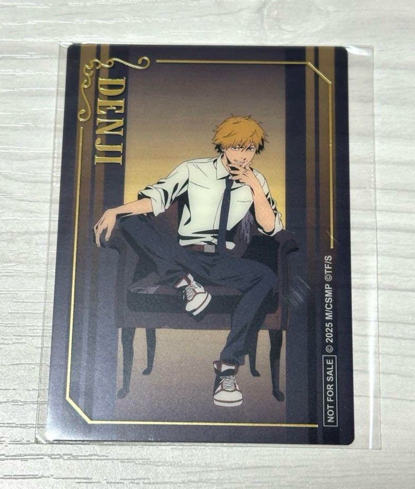 Chainsaw Man Denji Clear Trading Card Foil Stamped Plaza Loft Pop Up Shop