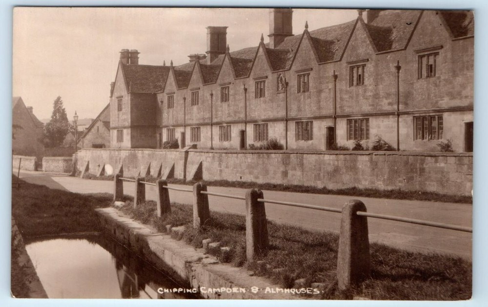 RPPC CHIPPING CAMPDEN Almshouses UK W.A. Call Postcard