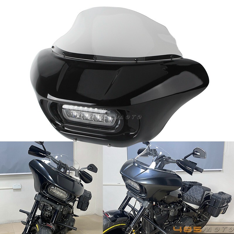 Club Style Fairing Windshield Headlight Kit For Harley Fat Bob FXFB FXFBS 18-24