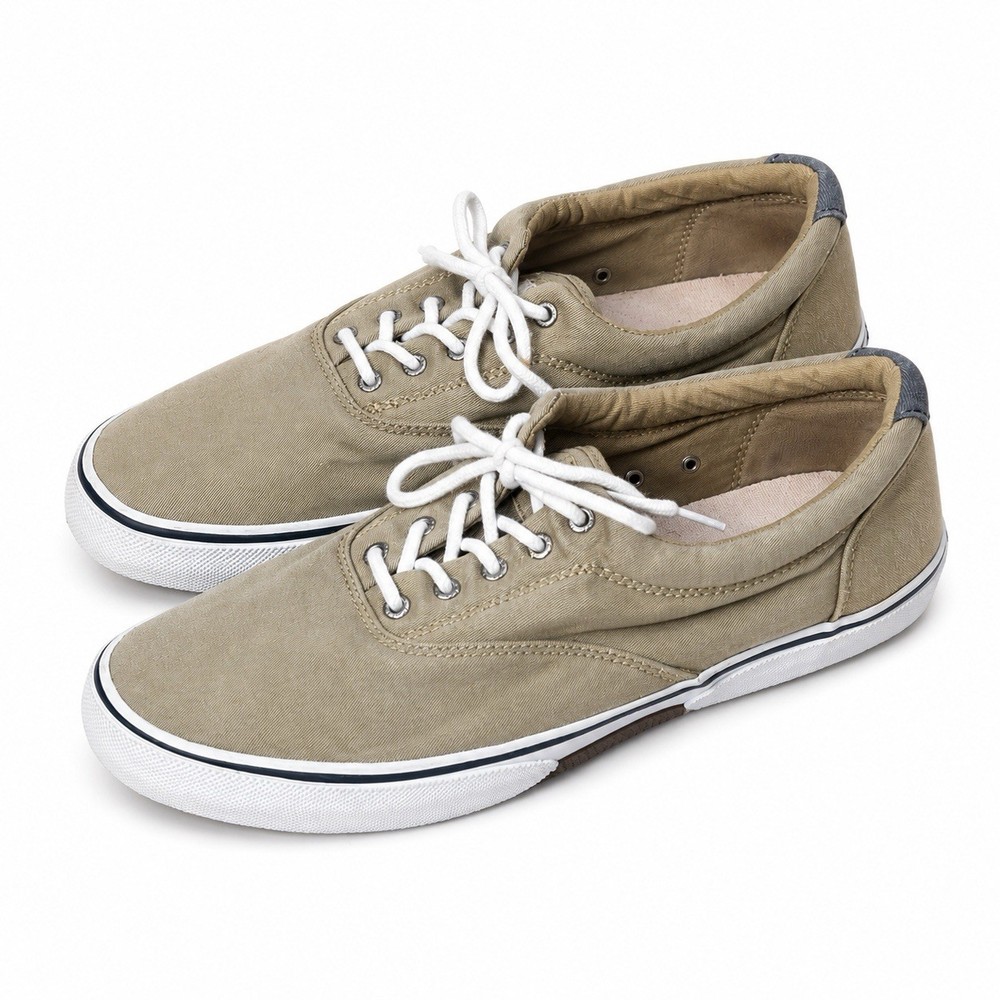 Sperry Top Sider Striper CVO Shoes Mens 13 M Lace Up Sneakers Comfort Beige