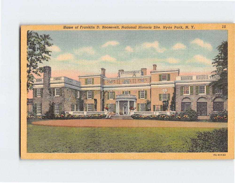 Postcard Home of Franklin D. Roosevelt, National Historic Site, Hyde Park, N. Y.