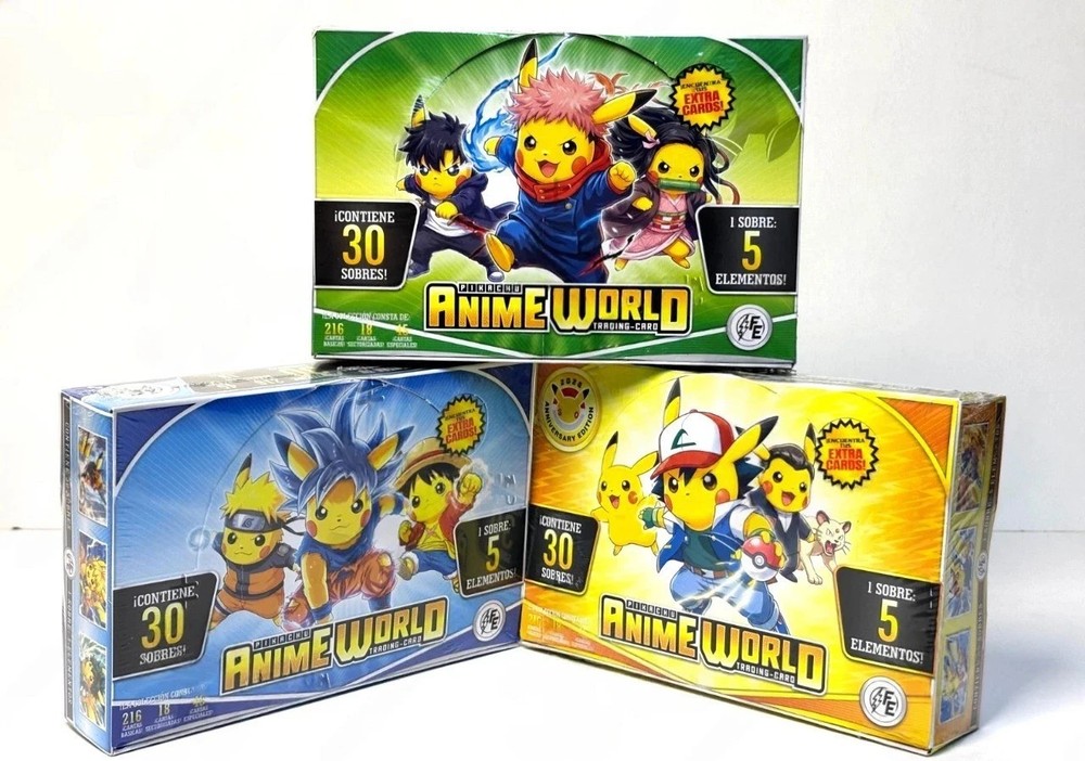4 BOXES - 2026 BOX POKEMON PIKACHU ANIME WORLD COSPLAY FE Card - FREE SHIPPING
