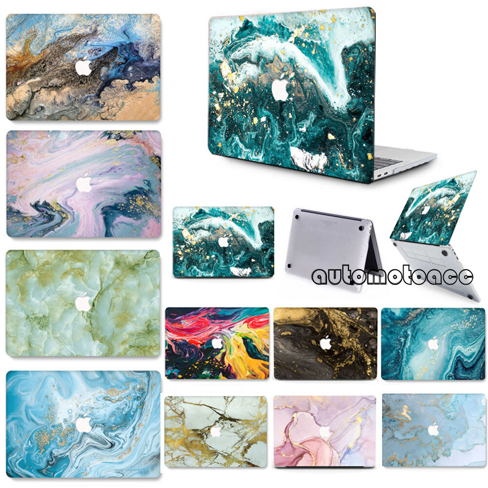 Marble Matte Hard Laptop Case For Macbook M2 M3 Air 15 13 12 11 Pro 14 16 inch