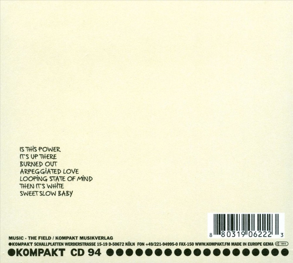 The Field Looping State Of Mind New Cd