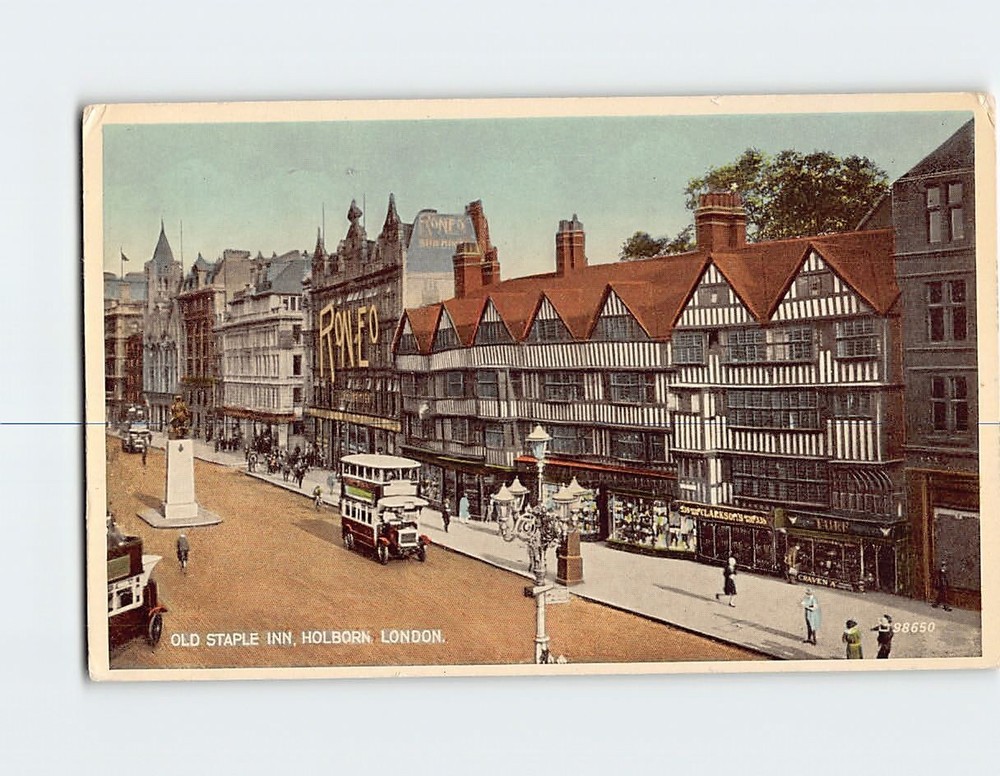 Postcard Old Staple Inn, Holborn, England