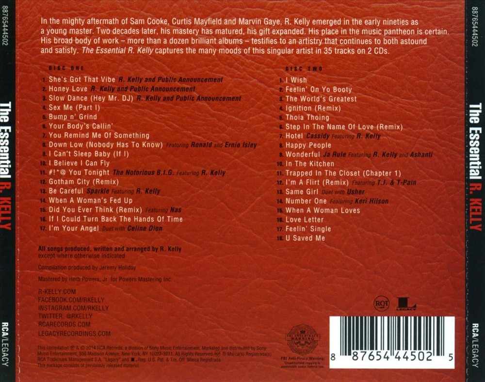 R. KELLY - THE ESSENTIAL R. KELLY [PA] NEW CD