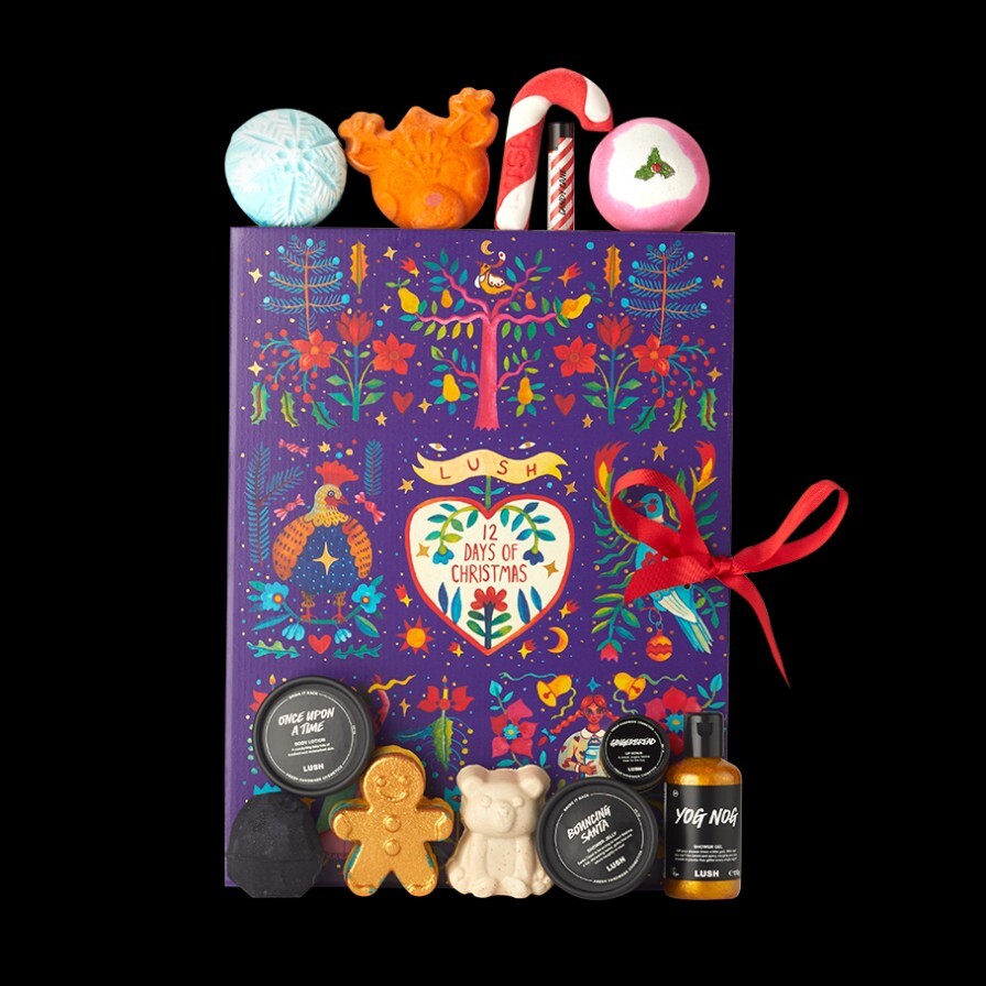 Lush Cosmetics Advent Calendar 12 Days of Christmas w/ 12 Bath Products SOLD OUT