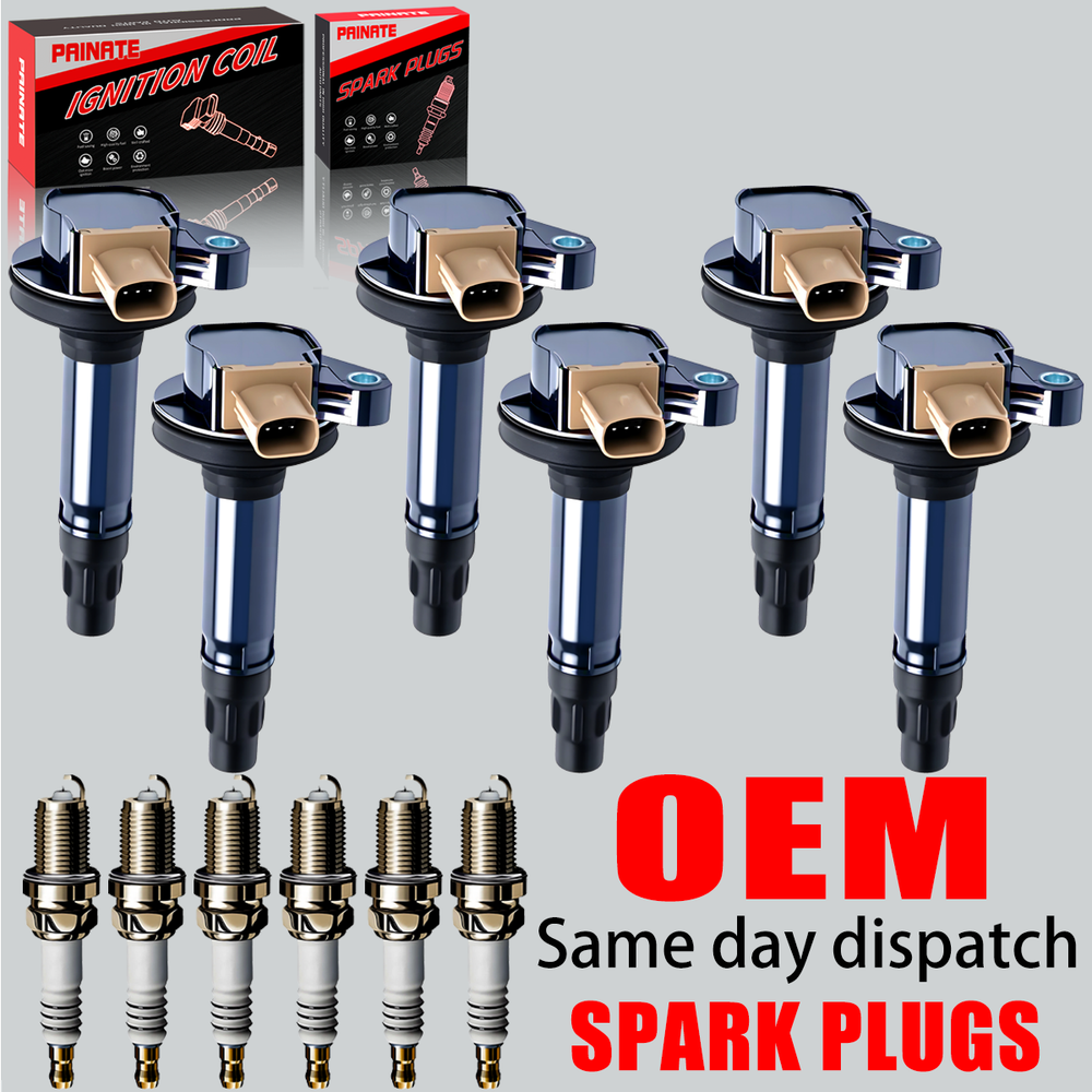 6X OEM Ignition Coil & 6X Iridium Spark Plugs For Ford F-150 Explorer 3.5L UF646