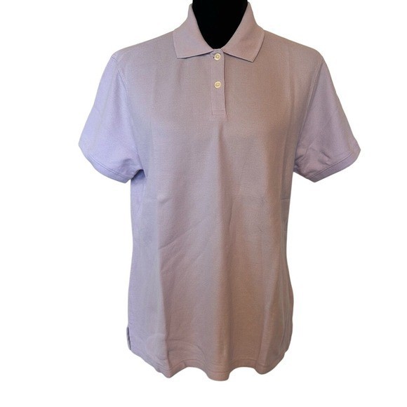 NWT Vintage L.L. Bean Light Purple Polo Shirt Size Medium