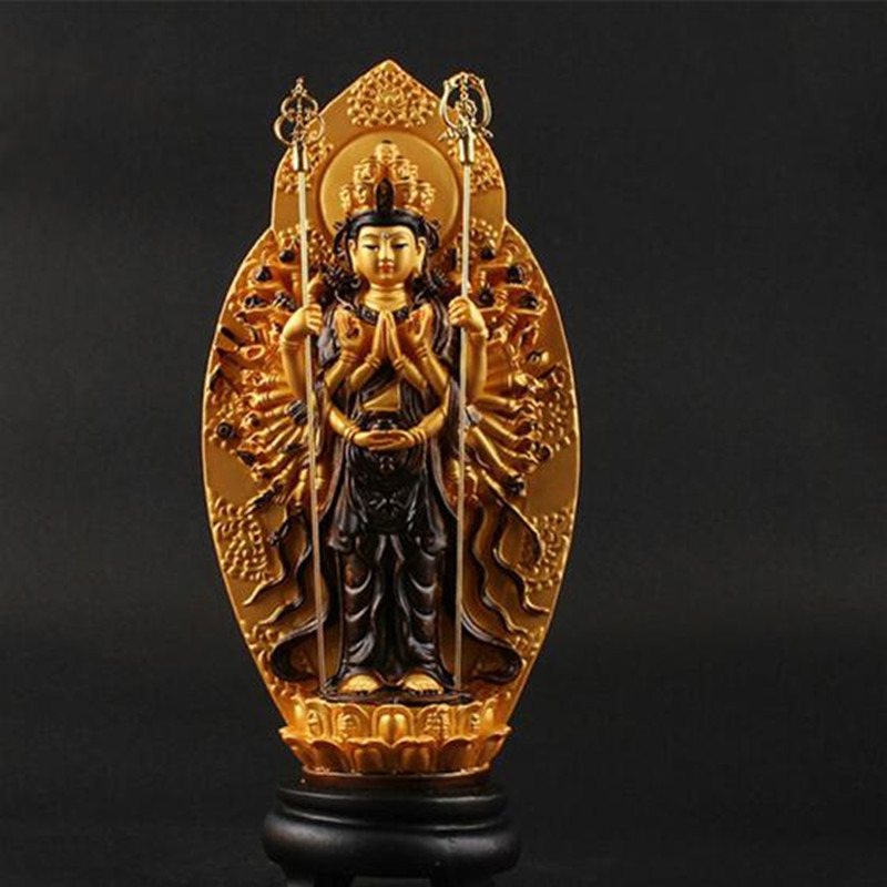Kwan Yin Thousand-Hand Bodhisattva Buddhist Statue Figurine