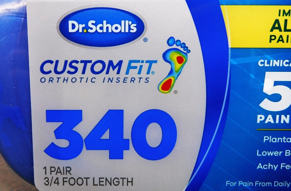 Dr. Scholl's  Custom Fit  (CF340)  Orthotic Insert Foot Mapping Technology
