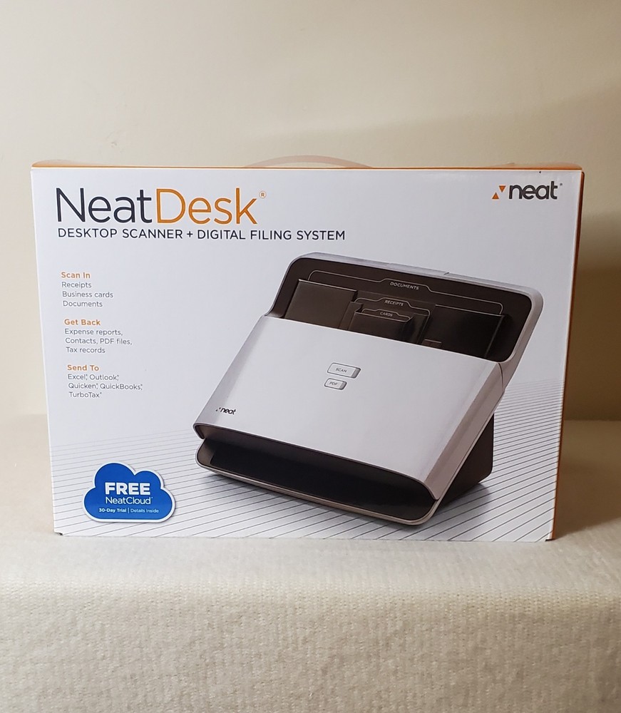 NeatDesk White Desktop Scanner & Digital Filing System for Home Office - Model 2005410