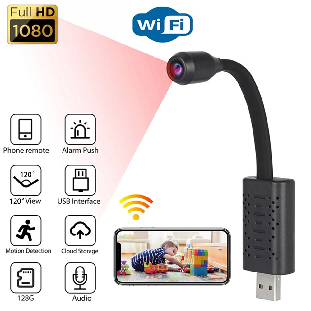 HD 1080P Mini WiFi Camera Security Nanny Cam DVR Wireless Motion Detection