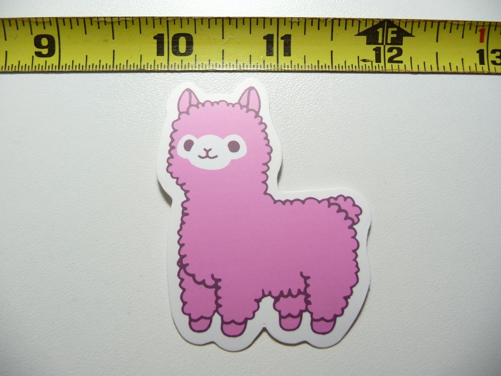 Adorable Baby Llama Vinyl Decal Sticker for Farm Animal Lovers