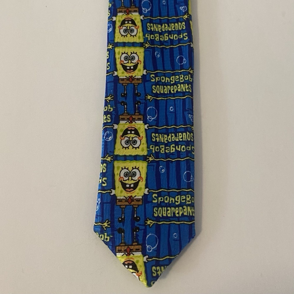 Nickelodeon SpongeBob Square Pants Men’s Tie 100% Polyester Vintage