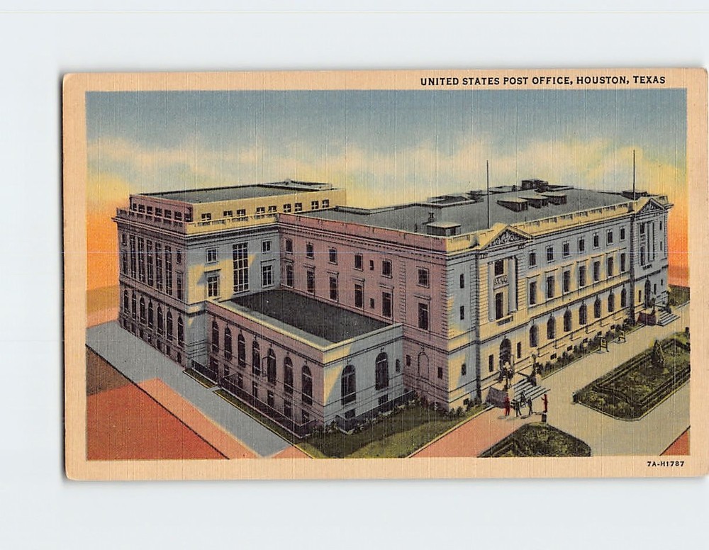 Postcard United States Post Office Houston Texas USA