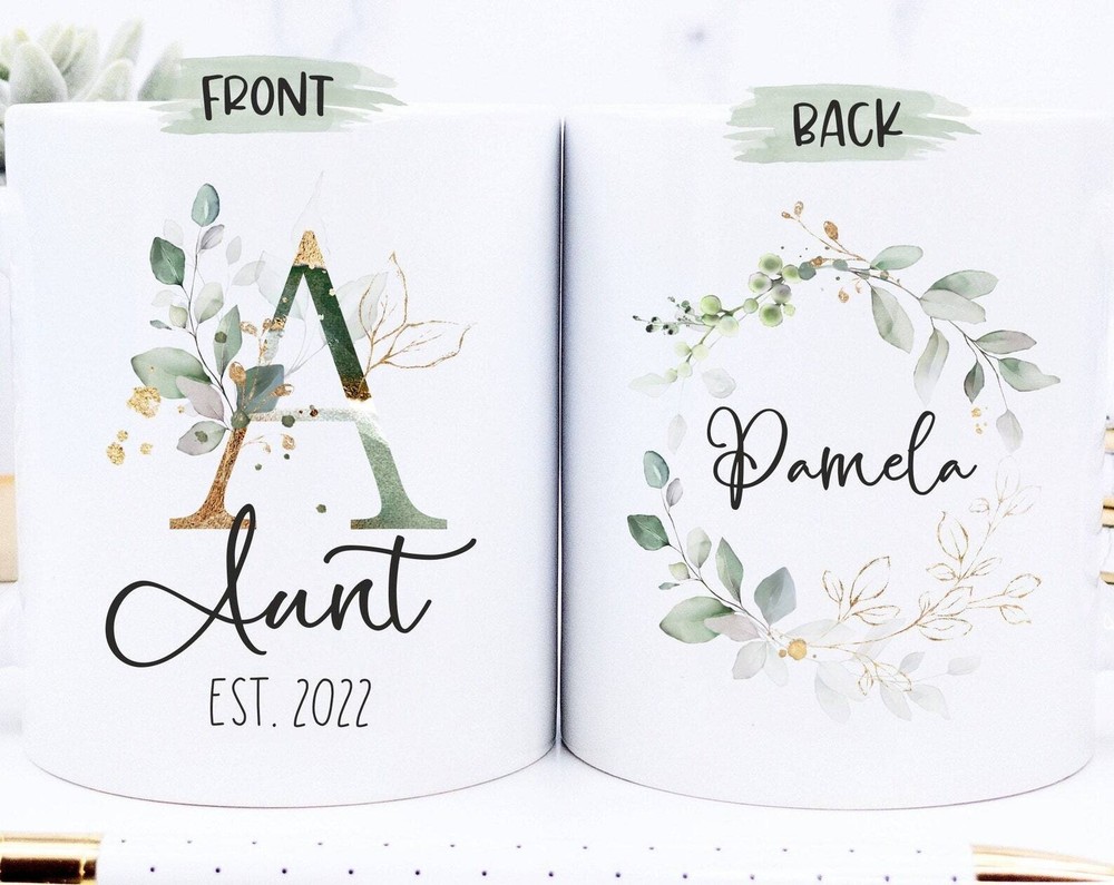 New Aunt Mug Personalised Aunt Mug Aunt Gift Soon To Be Aunt Aunt Reveal Gift
