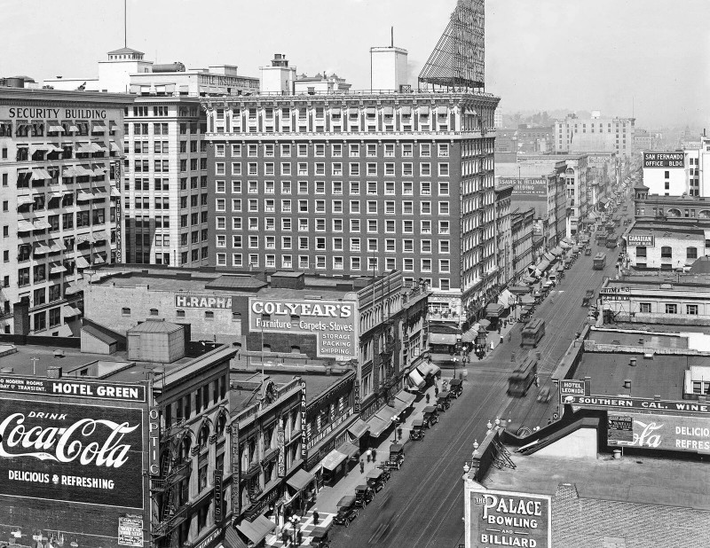 1917 Main Street, Los Angeles, California Vintage Old Photo 8.5