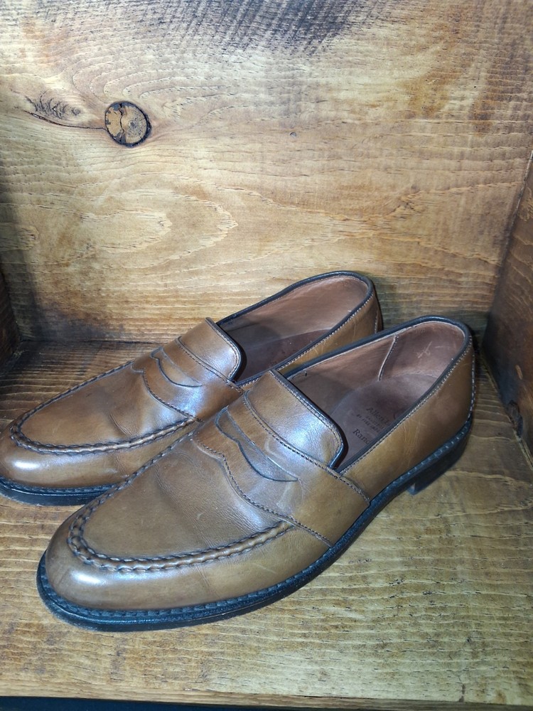 Allen Edmonds Randolph Penny Loafer Walnut Leather 9.5 C Made in USA MSRP $450